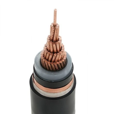 8.7/15KV захранващ кабел със средно напрежение Едножилен 300 mm XLPE изолиран PVC обвивка Меден проводник