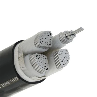 YJLV 0.6/1KV външна употреба LV алуминиев XLPE кабел UV устойчив брониран